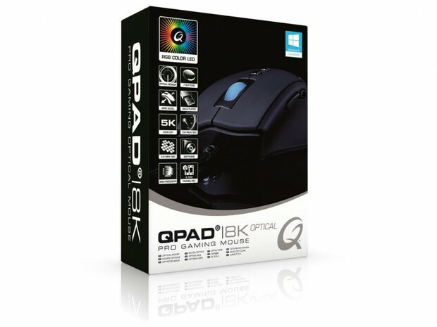 QPAD 8K PC Gaming Optische Muis