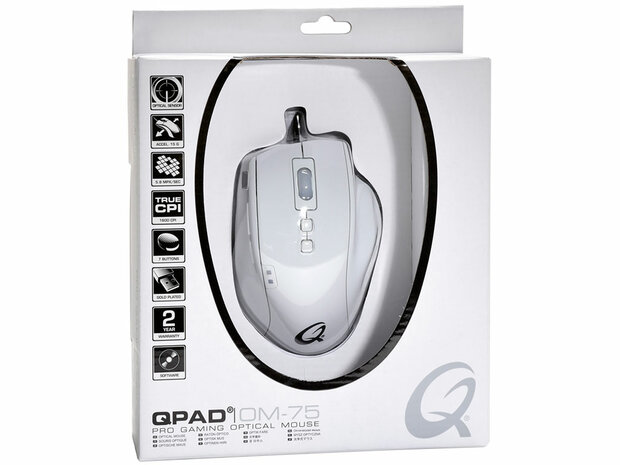 QPAD OM-75 Pro Gaming Optische Muis