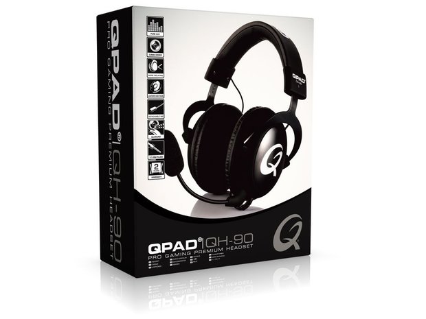 QPAD QH-90 Pro Gaming Hi-Fi Headset - Gesloten cups - Zwart